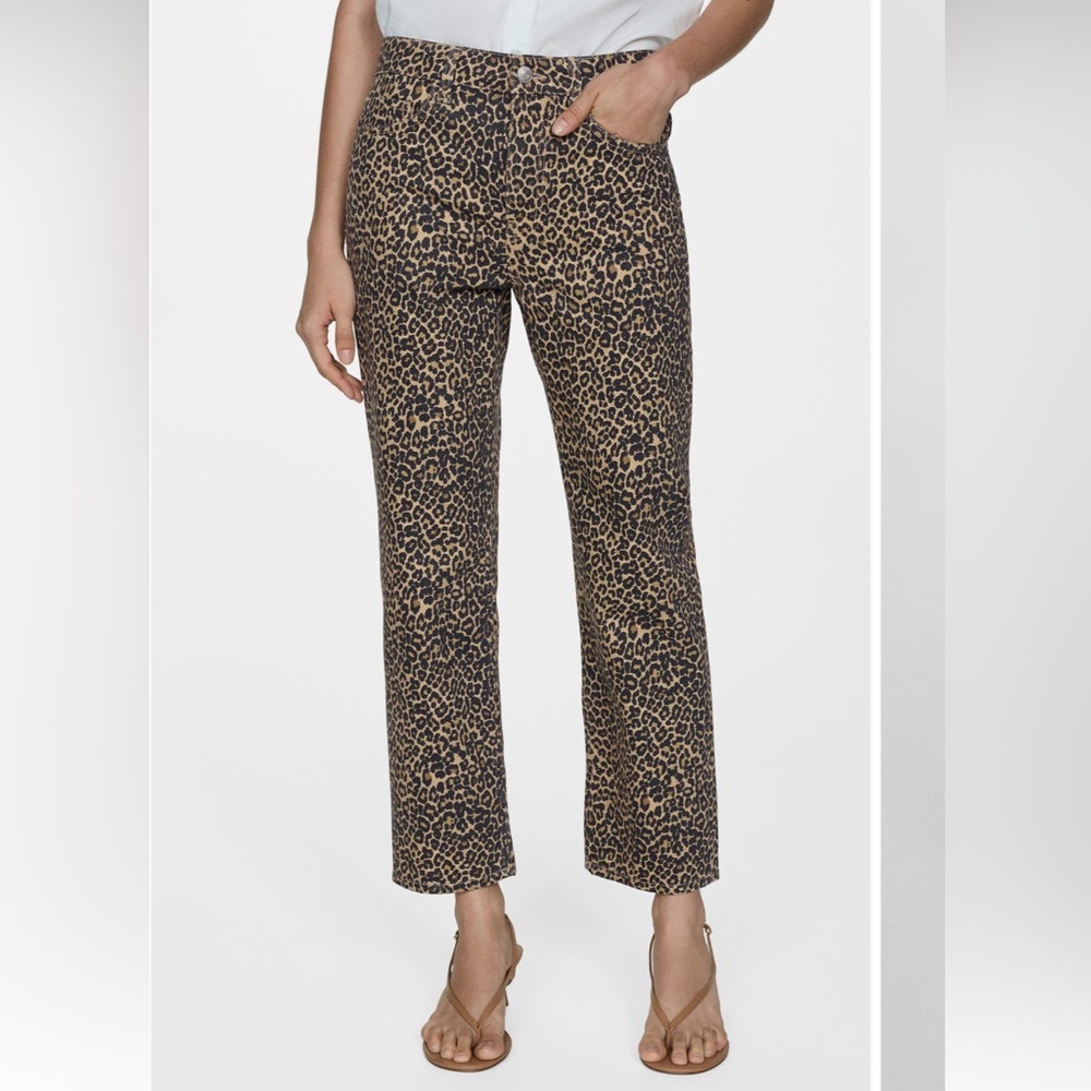 Mango MNG Leopard Print Pant